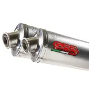 Silencer Slip-On GPR Inox Tondo Homologated for Honda 650 Fmx 2005-2008