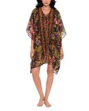Miraclesuit Botanico Caftan Semi Sheer Swimsuit Cover-Up