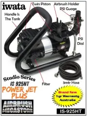 Iwata Powerjet Plus Studio Series Air Compressor IS.925HT +Free Insured Post