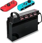 Exclusive Design for Switch Game Switcher, Quick Read 4 Games & Hold 4 Game Cards, Plug and Play Switch Accessories Compatible with Nintendo Switch, Nintendo Switch OLED