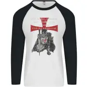 Knights Templar Prayer St. George's Day Mens L/s Baseball T-Shirt