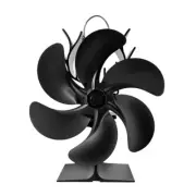 6Blades Heat Powered Stove Fan for Log Burning Fan Home Fireplace Fan