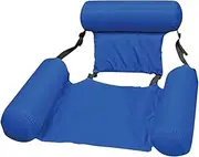 Leona Co Pool Float Inflatable Water Hammock Floating Bed Lounge Chair, Summer Foldable Floating Row Chair Beach Swimming Pool Water Sports Hammock