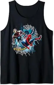 [Marvel] Spider-Man Homecoming Iron Man Collage Portrait Tank Top