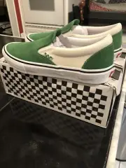 Vans Slip-On Pro Skate Shoes Juniper Green / White Men’s Size 10.5