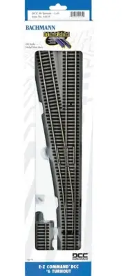 Bachmann E-Z Command ~ New ~ DCC #6 Left Hand Turnout Track ~ HO Scale ~ 44135