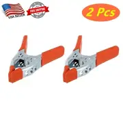 2 Pcs 6" inch Metal Spring Clamps w/ Rubber Tips Tool Large Clips Lot Steel