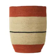 Belle Jeno Terracotta Woven Basket in Multi-Colour