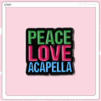 在飛比找蝦皮購物優惠-Peace Love Acapella 別針胸針卡通胸針金屬