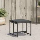 Garden Stools with Cushions Chair Cube Seat 4 pcs Steel and Textilene vidaXL