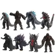 2024 8pcs Godzilla Vs Kong Movie 3.5" Action Figures Toy Godzilla King Kong Titan Beast Collection Model Kids Gift