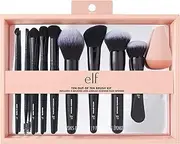 e.l.f. Ten Out Of Ten Brush Set, 10 Piece Brush Kit, Brushes For Face Makeup, Eyes, Brows & More, Made With Synthetic Bristles, Vegan & Cruelty-Free