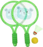 WHAMVOX Badminton Racket Interactive Tennis Racket Portable Badminton Racket with Balls Badminton Racket Racket Badminton Racket Green