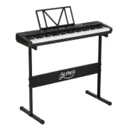 Alpha 61 Keys Electronic Piano Keyboard Digital Electric w/ Stand Touch Sensitiv