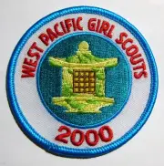 Girl Scouts WEST PACIFIC 2000 - MILLENIUM PATCH Okinawa Japan Korea Badge USAGSO