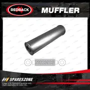 Redback Universal Truck Muffler - 6" Round 24" Long ID 2 1/2" C/C S/Thru