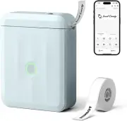 D110 Mini Label Maker Machine with Tape, Portable Bluetooth Thermal Label Printe