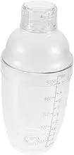 COSMEVIVI Clear Cocktail Shaker Transparent Mixing Cup for Milk Tea Cocktails Easy to Clean for Home Bars Bartenders for Cold Drink Preparation