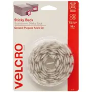 VELCRO Hook & Loop Dots 16mm 75 Pack White