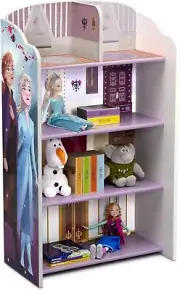 Delta Children Disney Frozen Wooden Bookcase Toy Storage Shelf Kids Furniture