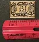 Travelstamps: Sweden Matchbox Label - “The Chaouwich” Damp Proof Safety Matches