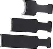 AUTSUPPL 3pcs Dye Brush Highlighting Board Brush Set Hair Coloring Comb for Hairdressing Tint Black