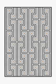200' x 290' | Machine Washable Runner Rug | Kid & Pet Friendly | Indoor Rug | Jonathan Adler Greenwich Grey Rug | Ruggable