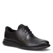Cole Haan - Men's 2.Zerogrand Laser Wingtip Oxford, Black Leather/Black, Size 7