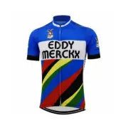 Retro EDDY MERCKX Cycling Jersey mens Cycling Short Sleeve Jersey Bicycle Jersey
