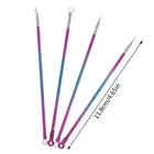 4PCS Stainless Steel Blackhead Comedone Kit Acne Extractor Blackhead Remov M _we