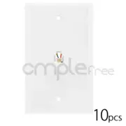 10pcs White 6P4C Phone Jack Wall Plate RJ-11 RJ 12 Telephone Modular Lot NEW