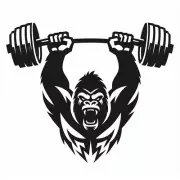 Buff Strong Beefy Weightlifting Tribal Gorilla Monkey Vinyl Sticker Decal