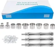 Diamond Dermabrasion Head, Microdermabrasion Kit (9 Tips and 3 Wands and 1 Pack Filters), Facial Exfoliator Tool for Home