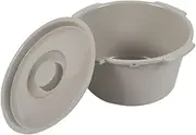 Amagogo Commode Replacement Bucket Commode Pail Mobile Toilet Stool Strong Bearing Capacity Half Pail for Commode Chair for Adults