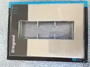 Legrand AWP3GTM4 3 Gang Wall Plate - Titanium