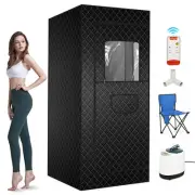 Home Sauna Box Portable Steam Sauna Tent w/Remote Control 2.6L Steamer AU