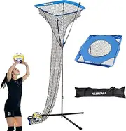 Volleyball Setter Trainer Net - Adjustable Height Volleyball Target Net | Volleyball Rebounder with Sturdy Steel Base | Perfect for Serving, Spiking and Setting Training
