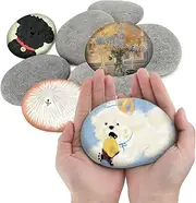 20 Pcs River Rocks for Painting, 4-5 Inch Extra Large River Rocks Caft Rocks Thick-Flat-Smooth Painting Rocks for Project, Crafts and Family DIY Project