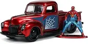 Jada Toys 1941 Ford Pick Up 1:32 Scale Hollywood Ride Diecast Vehicle with Spider Man Figure
