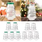 5Pcs Cookie Jar Christmas Candy Jar Table Decoration 500ml Empty Beverage