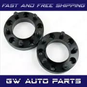 2 Black 1" HUB CENTRIC WHEEL SPACER 5X115 CB 71.5mm 14x15 FIT DODGE CHRYSLER 300