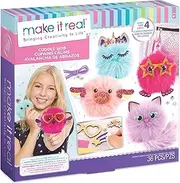 Make It Real - CuddleMob. DIY Pom Pom Characters Arts and Crafts Kit for Girls. Create Unique Plush Characters for Home Play, or to Attach to Kids’ Backpacks or Purses (1409)