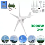 24V Wind Turbine Windgenerator Wind&Solar + MPPT Charge Controller Regulator Kit