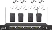 GTD Audio VHF Wireless Microphone System with 4 Headset, Lavalier (Lapel) mics 3