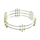 Mirror Tray Portable Perfume Tray Makeup Organizer for Cosmetics Snack Fruit