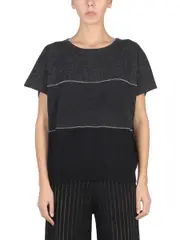[Fabiana Filippi] Fabiana Filippi-Mesh With Shiny Detail-Donna 46