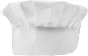 [TEMPNAP] Cotton Cloth Chef Hat Breathable and Comfortable Working Hat for Men and Women for Restaurants Bakeries and Classic Design Durable Hat White