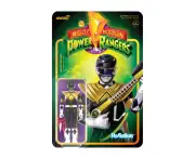 Power Rangers 3.75 inch Black Ranger with Dragon Shield ReAction Action Figure