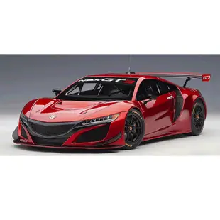 免運現貨汽車模型機車模型奧拓 AUTOART 1:18 本田 NSX GT3 2018 HONDA 謳歌 汽車模型