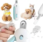 Cat Nail Clippers – Adjustable Aperture Pet Nail Trimmer with 4 Gears & Nail File, Safe & Easy Grooming Tool for Cats & Small Dogs (Prevents Over-Cutting)